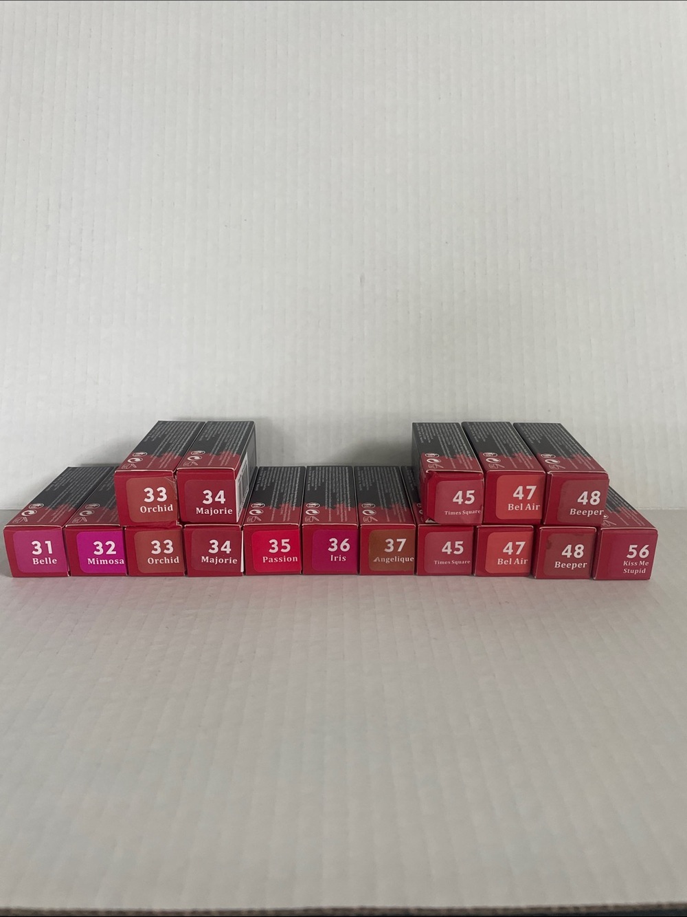 16 Tubes Miss Rose Lipstick Matte 11 Shades New 31 32 33 34 35 36 37 45 47 48 56